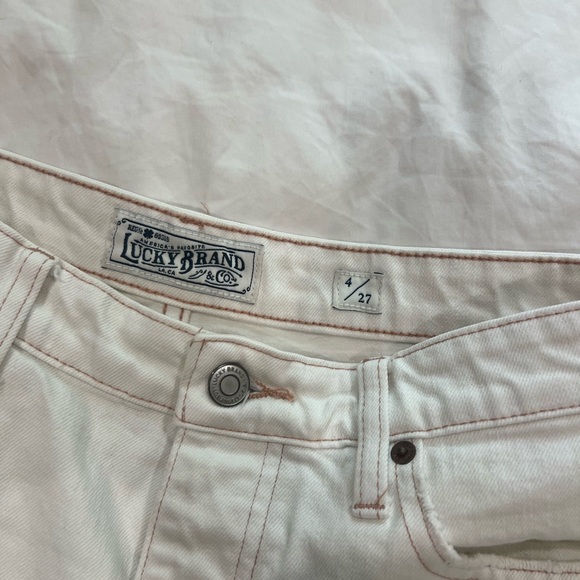 Lucky Brand Cream Denim Jeans - Picture 2 of 2